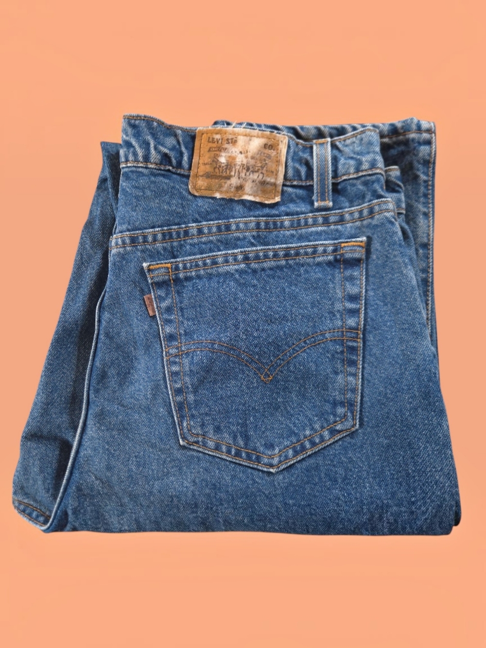 Vintage Levi's 545 Jeans dark wash loose fit denim pants 90s Made in USA - 36x38